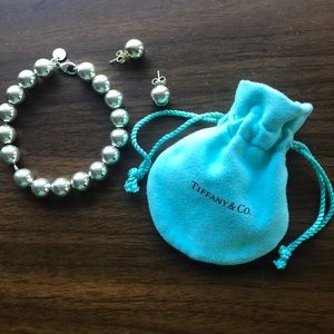 Tiffany & Co. classic bracelet and earring set
